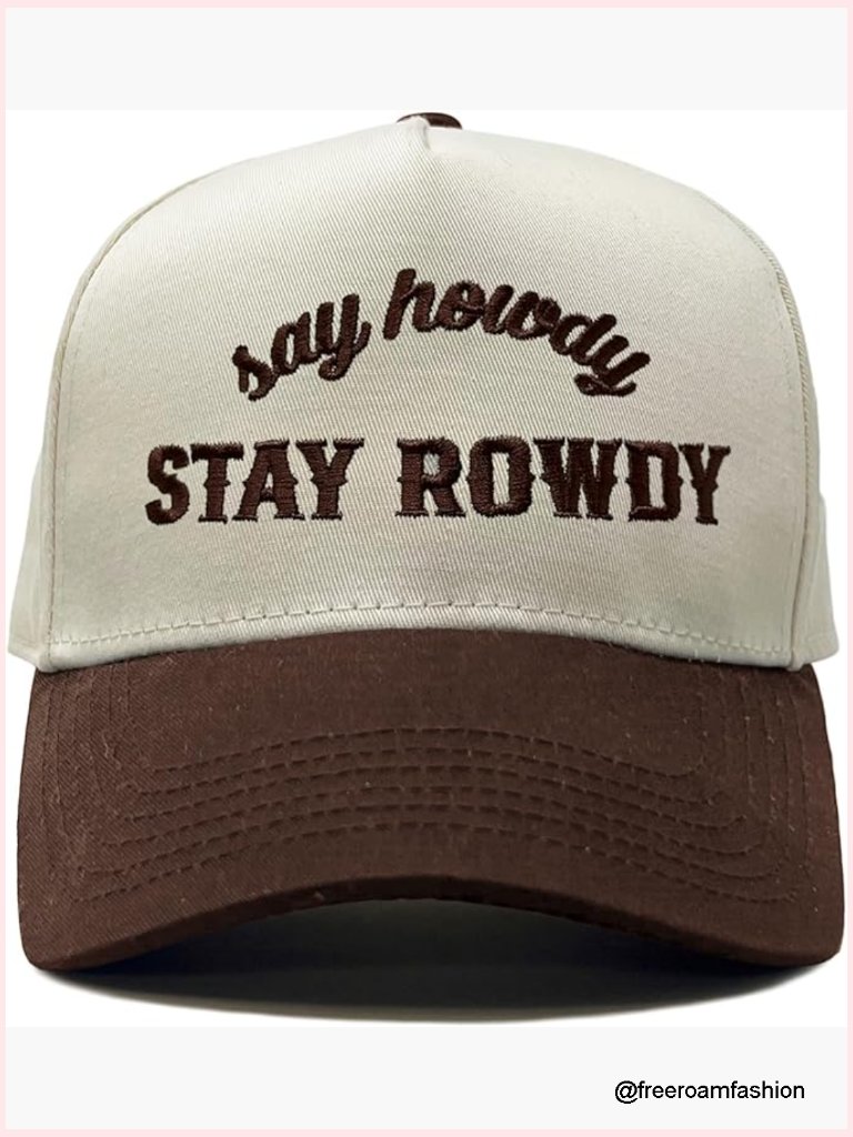 Vintage 2 Tone Canvas Snapback Hat - Adjustable Cap For Men Women